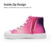image:imageDREAM PAIRS Kids Sneakers Little Boys Girls High Top Canvas Shoes LilLegends CourtStar Casual Walking ShoesHot PinkPurple