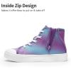 image:imageDREAM PAIRS Kids Sneakers Little Boys Girls High Top Canvas Shoes LilLegends CourtStar Casual Walking ShoesPurpleBlue