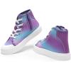 image:imageDREAM PAIRS Kids Sneakers Little Boys Girls High Top Canvas Shoes LilLegends CourtStar Casual Walking ShoesPurpleBlue