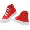 image:imageDREAM PAIRS Kids Sneakers Little Boys Girls High Top Canvas Shoes LilLegends CourtStar Casual Walking ShoesRed