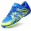 image:imageDREAM PAIRS Boys Girls Indoor Turf Soccer Cleats Lace Up Athletic Youth Futsal Football Shoes for LittleBig KidRoyalLemon GreenWhite