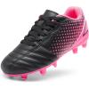 image:imageDREAM PAIRS Boys Girls Outdoor Sport Football Shoes Soccer Cleats for LittleBig KidBlackHot Pink