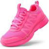 image:imageDREAM PAIRS Boys Girls Shoes Kids DuraPlay Tennis Footwear Non Slip Athletic Running Walking Lightweight Lace Up Sneakers for LittleBig KidHot Pink