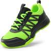 image:imageDREAM PAIRS Boys Girls Shoes Kids DuraPlay Tennis Footwear Non Slip Athletic Running Walking Lightweight Lace Up Sneakers for LittleBig KidNeon GreenBlack
