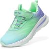 image:imageDREAM PAIRS Boys Girls Shoes Kids DuraPlay Tennis Running Athletic Protective Walking Sneakers for LittleBig KidMint GreenPurple