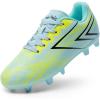 image:imageDREAM PAIRS Boys Girls Soccer Cleats Kids Youth Firm Ground Football Shoes for LittleBig KidLight BlueYellow