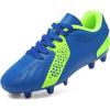 image:imageDREAM PAIRS Boys Girls Soccer Cleats Youth Firm Groud Classic Lightweight Football Shoes for LittleBig KidRoyalBlueNeonGreen