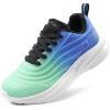 image:imageDREAM PAIRS Girls Boys Shoes Kids Lace up Tennis Sparkle Glitter Athletic Running SneakersLight GreenBlue