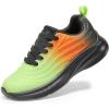 image:imageDREAM PAIRS Girls Boys Shoes Kids Lace up Tennis Sparkle Glitter Athletic Running SneakersNeon GreenOrangeBlack