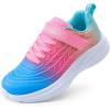 image:imageDREAM PAIRS Girls Shoes Kids Tennis Sparkle Ease Running Athletic Lightweight Sneakers for LittleBig Kids ToddlerBlueHot PinkGreen