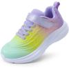 image:imageDREAM PAIRS Girls Shoes Kids Tennis Sparkle Ease Running Athletic Lightweight Sneakers for LittleBig Kids ToddlerGreenYellowPurple
