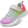 image:imageDREAM PAIRS Girls Shoes Kids Tennis Sparkle Ease Running Athletic Lightweight Sneakers for LittleBig Kids ToddlerHot PinkYellowOrange