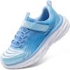 image:imageDREAM PAIRS Girls Shoes Sneakers Kids Tennis Shoes Sparkle ColorBurst Lightweight Running Casual Walking ShoesLight BlueWhite
