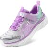 image:imageDREAM PAIRS Girls Shoes Sneakers Kids Tennis Shoes Sparkle ColorBurst Lightweight Running Casual Walking ShoesPurpleSilverBlue