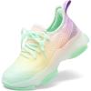 image:imageDREAM PAIRS Girls SlipOn Sneakers Kids Sparkle Pop Lightweight Jelly Sole Walking ShoesRainbowYellow