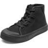 image:imageDREAM PAIRS Kids Sneakers Little Boys Girls High Top Canvas Shoes LilLegends CourtStar Casual Walking ShoesBlack