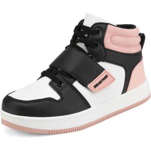 image:imageDREAM PAIRS Boys Girls High Top Sneaker LilLegends Skyhigh Basketball ShoesBlackWhitePink
