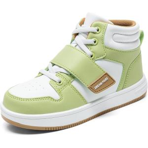 image:imageDREAM PAIRS Boys Girls High Top Sneaker LilLegends Skyhigh Basketball ShoesGreen