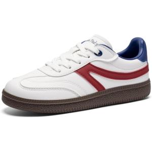 image:imageDREAM PAIRS Boys Girls Indoor Soccer Shoes Kids Youth Child Baseball Tennis Casual Sneakers Dress ShoesWhiteRed