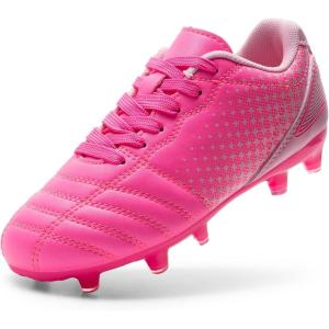 image:imageDREAM PAIRS Boys Girls Outdoor Sport Football Shoes Soccer Cleats for LittleBig KidHot Pink
