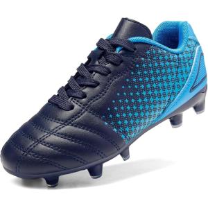 image:imageDREAM PAIRS Boys Girls Outdoor Sport Football Shoes Soccer Cleats for LittleBig KidNavyBlue