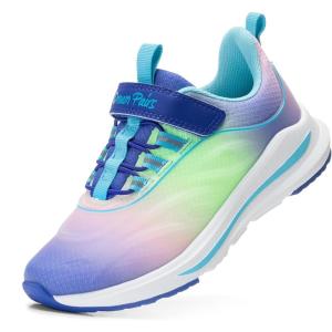 image:imageDREAM PAIRS Boys Girls Shoes Kids DuraPlay Tennis Running Athletic Protective Walking Sneakers for LittleBig KidRainbow