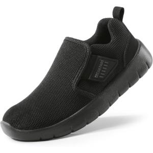 image:imageDREAM PAIRS Boys Girls Shoes Kids Slip on Tennis EZOns MightyMovers Running Athletic Barefoot Zero Drop Sports SneakersBlack Monochrome