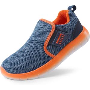 image:imageDREAM PAIRS Boys Girls Shoes Kids Slip on Tennis EZOns MightyMovers Running Athletic Barefoot Zero Drop Sports SneakersNavyOrange