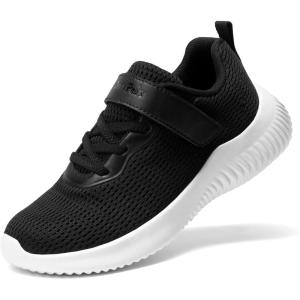image:imageDREAM PAIRS Boys Girls Shoes Kids Tennis EZOns FunRun Breathable Running Athletic Sport SneakersBlackWhite
