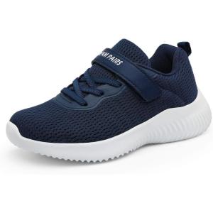 image:imageDREAM PAIRS Boys Girls Shoes Kids Tennis EZOns FunRun Breathable Running Athletic Sport SneakersDarkBlue