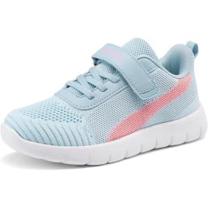 image:imageDREAM PAIRS Boys Girls Shoes Kids Tennis EZOns MagicZips Athletic Running Walking Barefoot Zero Drop SneakersLight BluePink