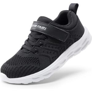 image:imageDREAM PAIRS Boys Girls Shoes Kids Tennis Footwear EZOns GoGetters Running Athletic School Sneakers for LittleBig KidBlack