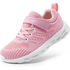 image:imageDREAM PAIRS Boys Girls Shoes Kids Tennis Footwear EZOns GoGetters Running Athletic School Sneakers for LittleBig KidPink