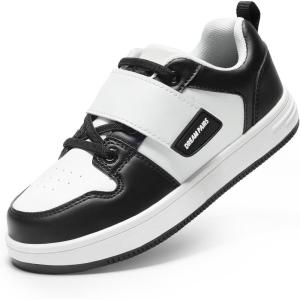 image:imageDREAM PAIRS Boys Girls Sneaker Low Top Basketball Shoes Kids LilLegends AlleyBall Walking Shoes for Sport Outdoor SchoolBlackWhite