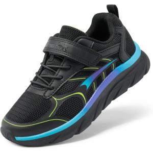 image:imageDREAM PAIRS Boys Girls Sneakers Kids Tennis Running Shoes EZONs EZPlays Athletic Sport Gym Lightweight Breathable ShoesBlackBlue