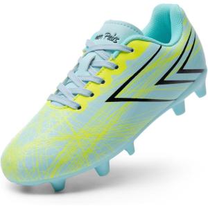 image:imageDREAM PAIRS Boys Girls Soccer Cleats Kids Youth Firm Ground Football Shoes for LittleBig KidLight BlueYellow