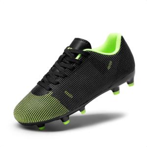 image:imageDREAM PAIRS Boys Girls Soccer Cleats Youth Firm Groud Athletic Outdoor Trainning Football Shoes for LittleBig KidBlackNeon Green