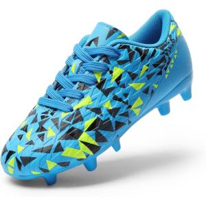 image:imageDREAM PAIRS Boys Girls Soccer Cleats Youth Firm Groud Athletic Outdoor Trainning Football Shoes for LittleBig KidRoyal BlueBlack