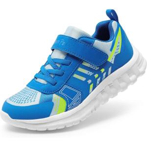 image:imageDREAM PAIRS Girls Boys Shoes Kids Tennis EZOns Quicksteps School Sneakers Breathable Running Athletic ShoesBlueWhite