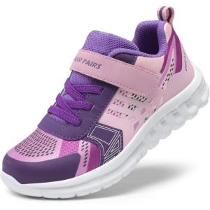 image:imageDREAM PAIRS Girls Boys Shoes Kids Tennis EZOns Quicksteps School Sneakers Breathable Running Athletic ShoesPinkPurple