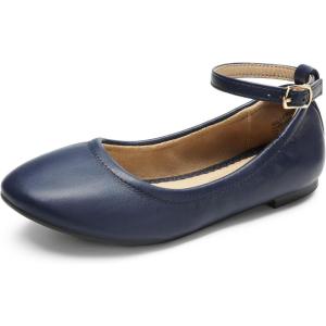 image:imageDREAM PAIRS Girls Dress Shoes Girls Ballerina Flat Ankle Strap Ballet Flats ToddlerLittle KidBig KidNavy