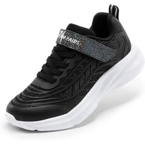 image:imageDREAM PAIRS Girls Shoes Kids Tennis Sparkle Ease Running Athletic Lightweight Sneakers for LittleBig Kids ToddlerBlack