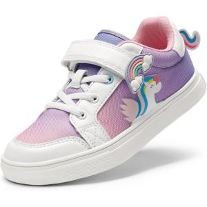 image:imageDREAM PAIRS Girls Shoes Toddler Sneakers Rainbow Storybook Casual School Walking Footwear for ToddlerLittle KidsRainbowWhite