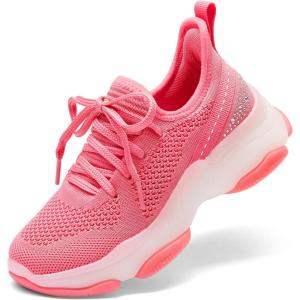 image:imageDREAM PAIRS Girls SlipOn Sneakers Kids Sparkle Pop Lightweight Jelly Sole Walking ShoesHot Pink