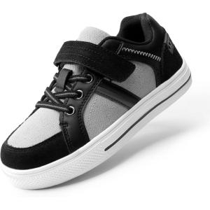 image:imageDREAM PAIRS Kid Sneakers Girls Boys School Loafers Shoes LilLegends TimberTotBlackGrey