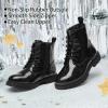 image:imageDREAM PAIRS Boys Girls Side Zipper Combat Ankle BootsToddlerLittle KidAll Black