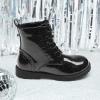 image:imageDREAM PAIRS Boys Girls Side Zipper Combat Ankle BootsToddlerLittle KidAll Black