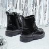 image:imageDREAM PAIRS Boys Girls Side Zipper Combat Ankle BootsToddlerLittle KidBlack