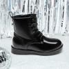 image:imageDREAM PAIRS Boys Girls Side Zipper Combat Ankle BootsToddlerLittle KidBlack