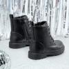 image:imageDREAM PAIRS Boys Girls Side Zipper Combat Ankle BootsToddlerLittle KidBlackPu